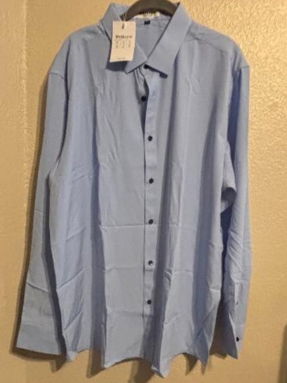 Hoikey W Men's Premium Dress Shirt Mulberry Silk Performance Wrinkle Free Sz XXL